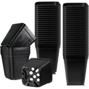 20 Pieces Seedling Pots, Nursery Pots, Reusable Plastic Square Seedling Pot Seedling Pots Transplanting Pot Growing Pot Planting, 5.5cm