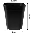 20 Pieces Seedling Pots, Nursery Pots, Reusable Plastic Square Seedling Pot Seedling Pots Transplanting Pot Growing Pot Planting, 5.5cm