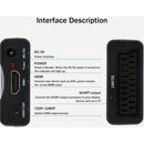 SCART to HDMI Converter 1080P 60Hz Analog to Digital Audio Video Adapter