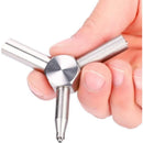 Element Valve Wrench Compatible with KSC WA Airsoft KSC Magazine Loader Removal Tool, Silver Triangular Valve Wrench