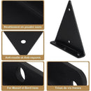 4 Pack Triangle Shelf Brackets, 5.5 Inch Iron Floating Shelf Brackets, Wall Mounted Metal Shelf Brackets for DIY Open Shelves