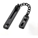 Door Chains, Anti Theft Door Chain Lock, Stainless Steel Door Security Chain Door Latch Lock Home Hotel, Black