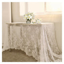 Rectangular Lace Tablecloth White, 150 x 300cm