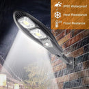Solar Street Lights Outdoor, 60 LED Motion Sensor Lights Without Remote Control, 3 Sensor Mode, IP65 Waterproof Solar Powered Security Wall Lights