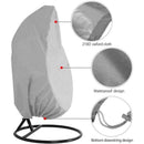 Hanging Chair Cover, Hanging Armchair Cover, Protective Cover for Egg Chair, Waterproof Furniture Cover with Zipper, Gray, 190 x 115cm