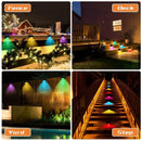 16 Pack Solar Patio Lights Waterproof LED Deck Lights for Patio Stairs Garden Pathway, Black Shell White Light