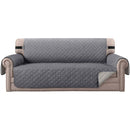 Protective Armchair Cover, Size 3 Seater Relax Reversible Quilted Cover Gray Color