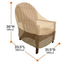 Waterproof Oxford Garden Bench Cover Anti UV Wind Protective Cover, Brown, 85 x 80 x 91.5cm