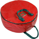 Garden Furniture Cover Christmas Wreath Storage Bag 30 Inch Garland Container, Red, 70 x 20cm