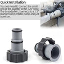 A Adapter Compatible with Intex Swimming Pool Pumps with Screw In Female Thread