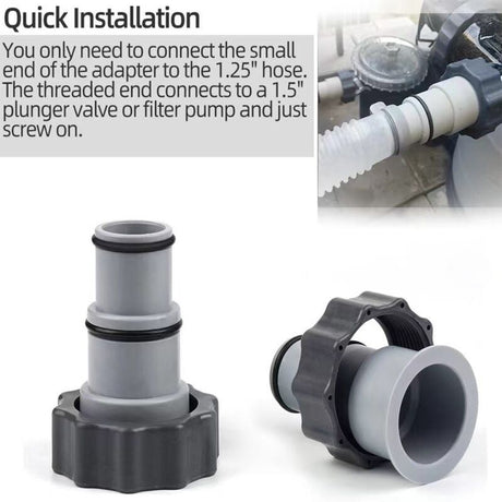 A Adapter Compatible with Intex Swimming Pool Pumps with Screw In Female Thread