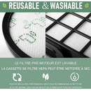 2 Pack Replacement Filters Compatible with Rowenta X Trem Power Cyclonic Vacuum Cleaner ZR006001 RO69xx RO72xx