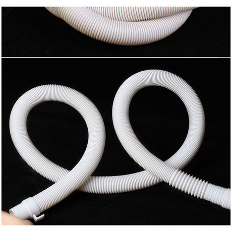 Corrugated Plastic Tube Washing Machine Drainage Extension Tube Gray, 2m