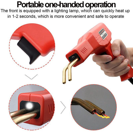 200 Pieces Plastic Welder 50W Hot Plastic Welding Machine Car Bumper Repair Kit with Hot Staplers