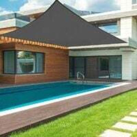 Shade Sail Rectangular Shade Sail, Waterproof and Resistant Solar Shade Cloth, for Patio Garden Terrace, Graphite Color, 2 x 4m