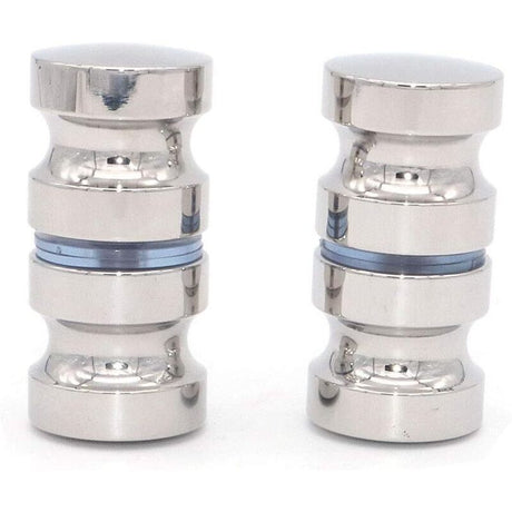 2 Pack 304 Stainless Steel Round Shower Door Knobs Polished Chrome