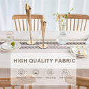 Waterproof Tablecloth Rectangular Table Cloth Cotton Linen Tassel Tablecloth Elegant Tablecloth Rectangle for Kitchen Table Decoration, 140 x 180 cm