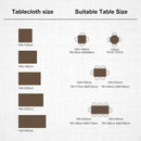 Waterproof Tablecloth Rectangular Table Cloth Cotton Linen Tassel Tablecloth Elegant Tablecloth Rectangle for Kitchen Table Decoration, 140 x 180 cm