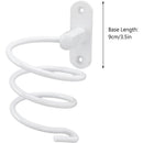 Multifunctional Spiral Hair Dryer Holder Wall Mounted Bathroom Hair Dryer Rack, Compatible with Most Hair Dryers