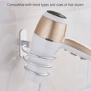 Multifunctional Spiral Hair Dryer Holder Wall Mounted Bathroom Hair Dryer Rack, Compatible with Most Hair Dryers