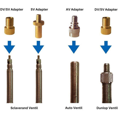 15 Pcs Bicycle Valve Adapter Set Reducer Tips Tire Inflator Adapter Set Ball Pump Needle Universal