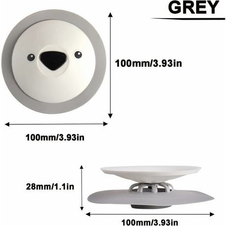 3 Pack Kitchen Sink Anti-Odor Floor Drain Shower Drain Stopper Silicone Bathtub Sink Plug for Tub Vanity Drain Laundry Kitchen Bathroom