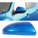 Replacement Rearview Mirror Cover Compatible with Mazda 2007-2014 Blue Right