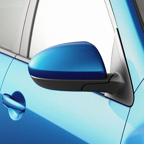 Replacement Rearview Mirror Cover Compatible with Mazda 2007-2014 Blue Right