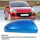Replacement Rearview Mirror Cover Compatible with Mazda 2007-2014 Blue Right