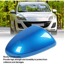 Replacement Rearview Mirror Cover Compatible with Mazda 2007-2014 Blue Right
