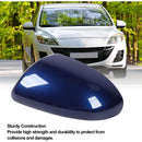 Replacement Rearview Mirror Cover Compatible with Mazda 2007-2014 Dark Blue Left