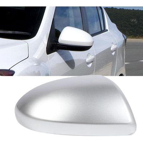Replacement Rearview Mirror Cover Compatible with Mazda 2007-2014 Silver Right