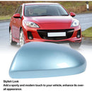 Replacement Rearview Mirror Cover Compatible with Mazda 2007-2014 Light Blue Right