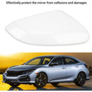 Rearview Mirror Cover with Reinforced Anti-Collision and Weather Resistant Protection Compatible with Honda Civic 2016-2021 White Right 76201 TBA A11