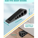 Rubber Door Wedge for Floor, Non-Slip Durable Door Stop, Safety Door Wedges for All Surfaces