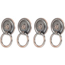 4 Pcs Antique Zinc Alloy Cabinet Door Handles Antique Bronze Hardware