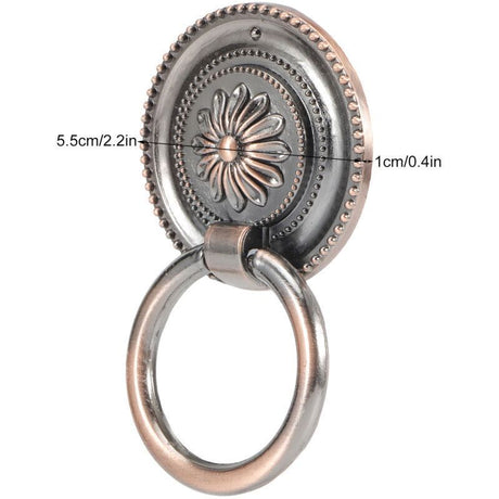 4 Pcs Antique Zinc Alloy Cabinet Door Handles Antique Bronze Hardware
