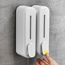 Manual Soap Dispenser, ABS Press, Wall Mounted Soap Dispenser for Home Hotel White, 300 ml
