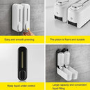 Manual Soap Dispenser, ABS Press, Wall Mounted Soap Dispenser for Home Hotel White, 300 ml
