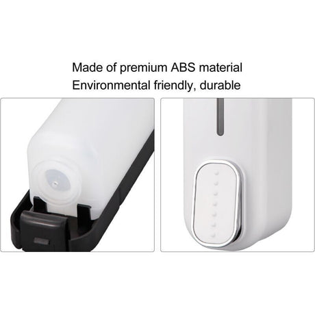 Manual Soap Dispenser, ABS Press, Wall Mounted Soap Dispenser for Home Hotel White, 300 ml