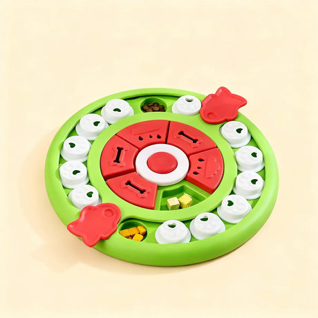 Pizza Puzzle Treat Toy for Dogs & Cats – Interactive Slow Feeder