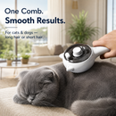 Pink Pet Spray Grooming Brush for Cats and Dogs, Rechargeable Self Cleaning Slicker Brush with Fine Mist, 30ml Water Tank, 500mAh Battery, One Click Fur Release, Type-C Charging