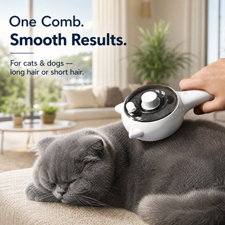 Pink Pet Spray Grooming Brush for Cats and Dogs, Rechargeable Self Cleaning Slicker Brush with Fine Mist, 30ml Water Tank, 500mAh Battery, One Click Fur Release, Type-C Charging