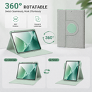 SENYOSON Purple iPad Case for 10.2/10.5 Inch iPad 7th/8th/9th Generation & iPad Air 3, Detachable Magnetic Rotating Stand Cover with Honeycomb Back Panel Cooling, Snug Fit Protective Case