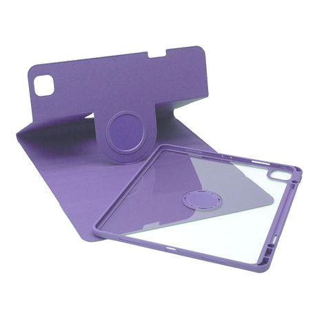 SENYOSON Purple iPad Case for 9.7 Inch iPad 5th/6th Generation & iPad Air 2, Detachable Magnetic Rotating Stand Cover with Honeycomb Back Panel Cooling, Snug Fit Protective Case