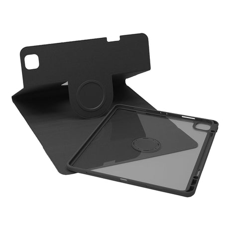 SENYOSON Black iPad Case for 10.9/11 Inch iPad Air 4th/5th/6th/7th/8th Generation, Detachable Magnetic Rotating Stand Cover with Honeycomb Back Panel Cooling, Snug Fit Protective Case