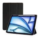 SENYOSON Black iPad Case for 9.7 Inch iPad 5th/6th Generation & iPad Air 2, Lightweight Slim Soft TPU Trifold Stand Smart Cover with Pencil Holder, Auto Wake/Sleep