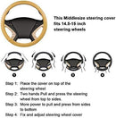 Luxury Fluffy Steering Wheel Cover for Women,Soft Warm Short Plush Steering Wheel Cover Red Fuzzy with Universal 14.5-15 Inch