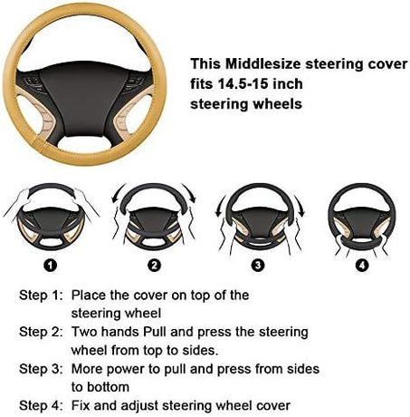 Luxury Fluffy Steering Wheel Cover for Men Women,Soft Warm Short Plush Steering Wheel Cover Black Fuzzy with Universal 14.5-15 Inch