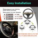 Bling Bling Comfy Steering Wheel Cover with Jumbo Crystal Rhinestones, Anti-Slip Diamond Leather, Universal 15 Inch (Silver)